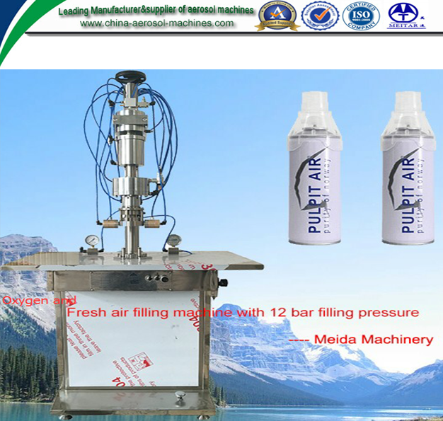 Fresh air/oxygen filling machine process and advice China aerosol